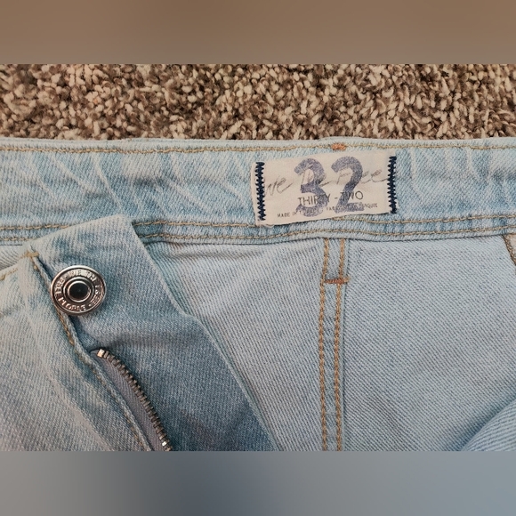 We The Free Super Wide Flare High Waist Jeans Size 32 Free People - Picture 4 of 5